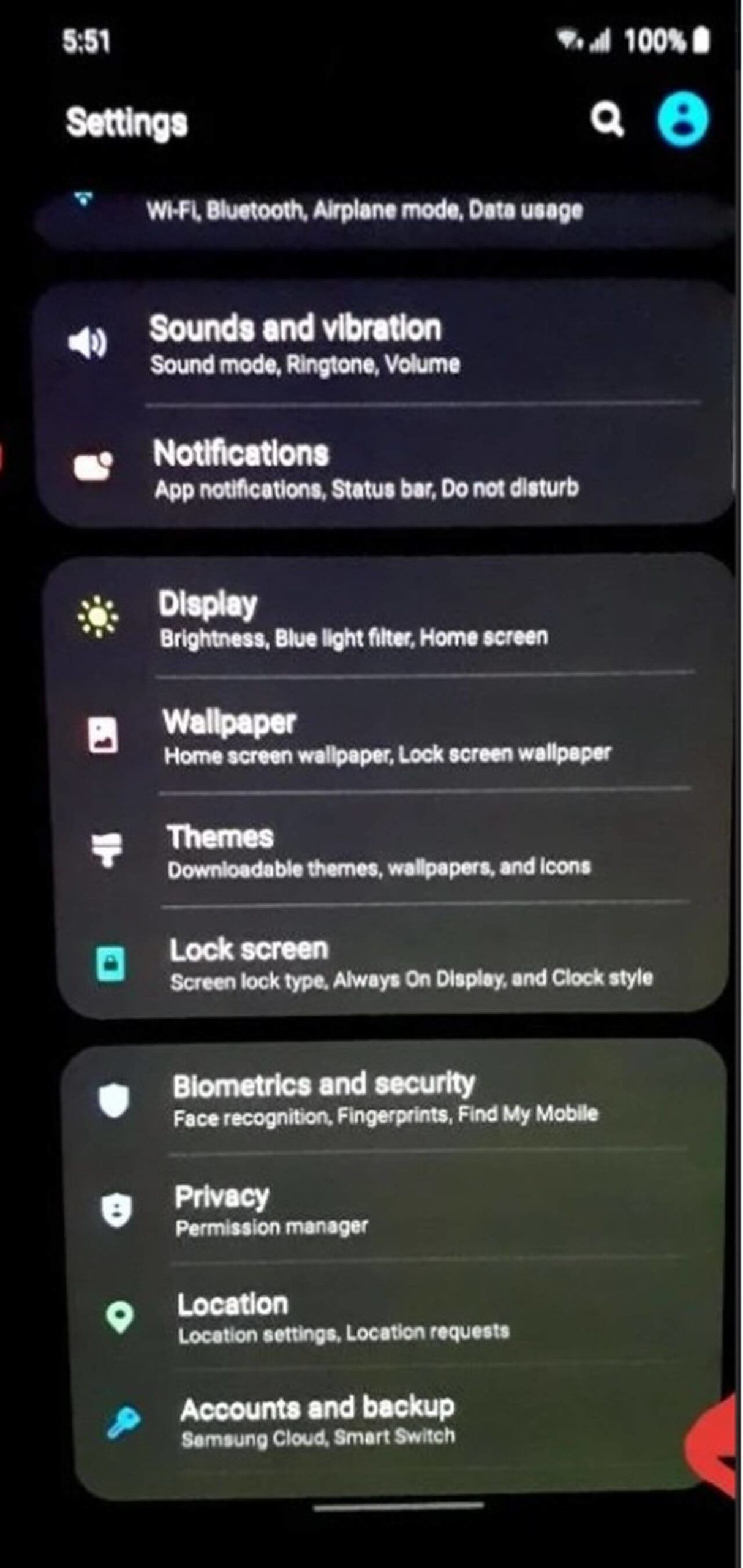 Экран Samsung