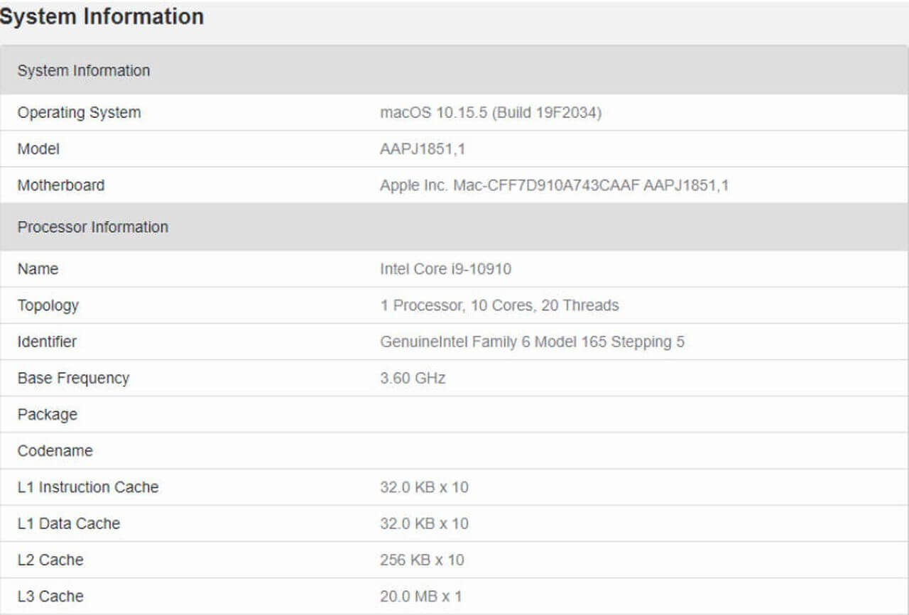 конфигурация Apple iMac